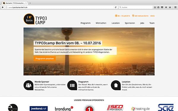 Screenshot der Website typo3camp-berlin.de